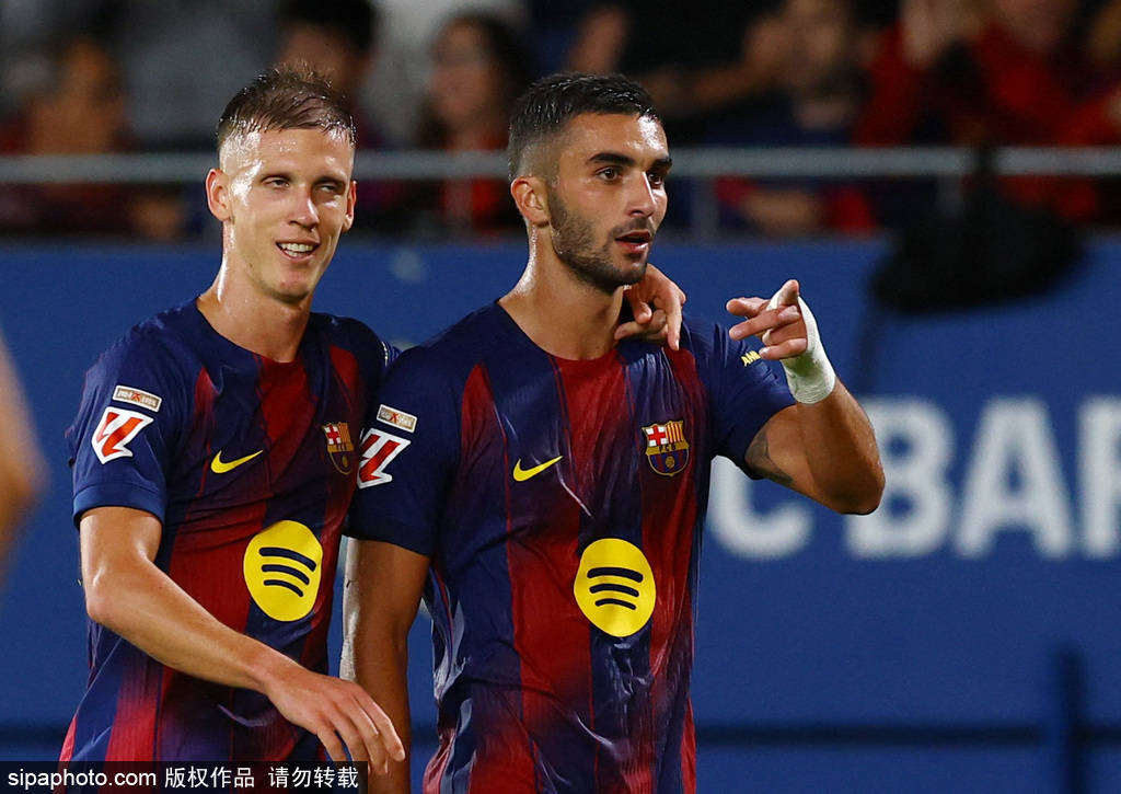 西甲-费兰梅开二度奥尔莫传射 巴萨主场3-0完胜赫塔费